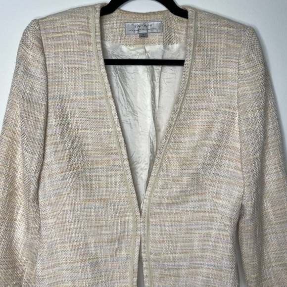 Tahari tweed textured office blazer - Picture 2 of 10